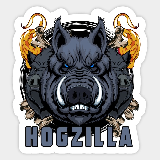 HOGZILLA Sticker by theanomalius_merch